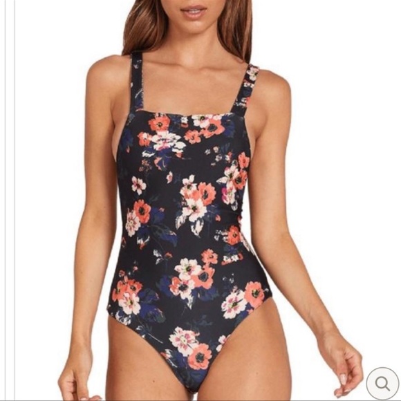 Volcom LEAF IT BE ONE-PIECE SWIMSUIT - BLACK - Picture 9 of 14